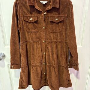 American Eagle Outfitters Brown Corduroy Utility Jacket